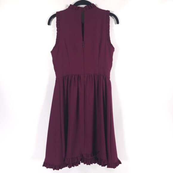 Dimatec Es Kate Spade Cherry Scenic Dress Kate Spade Ruffle Dress Women  Burgundy Deep Ma Cherry